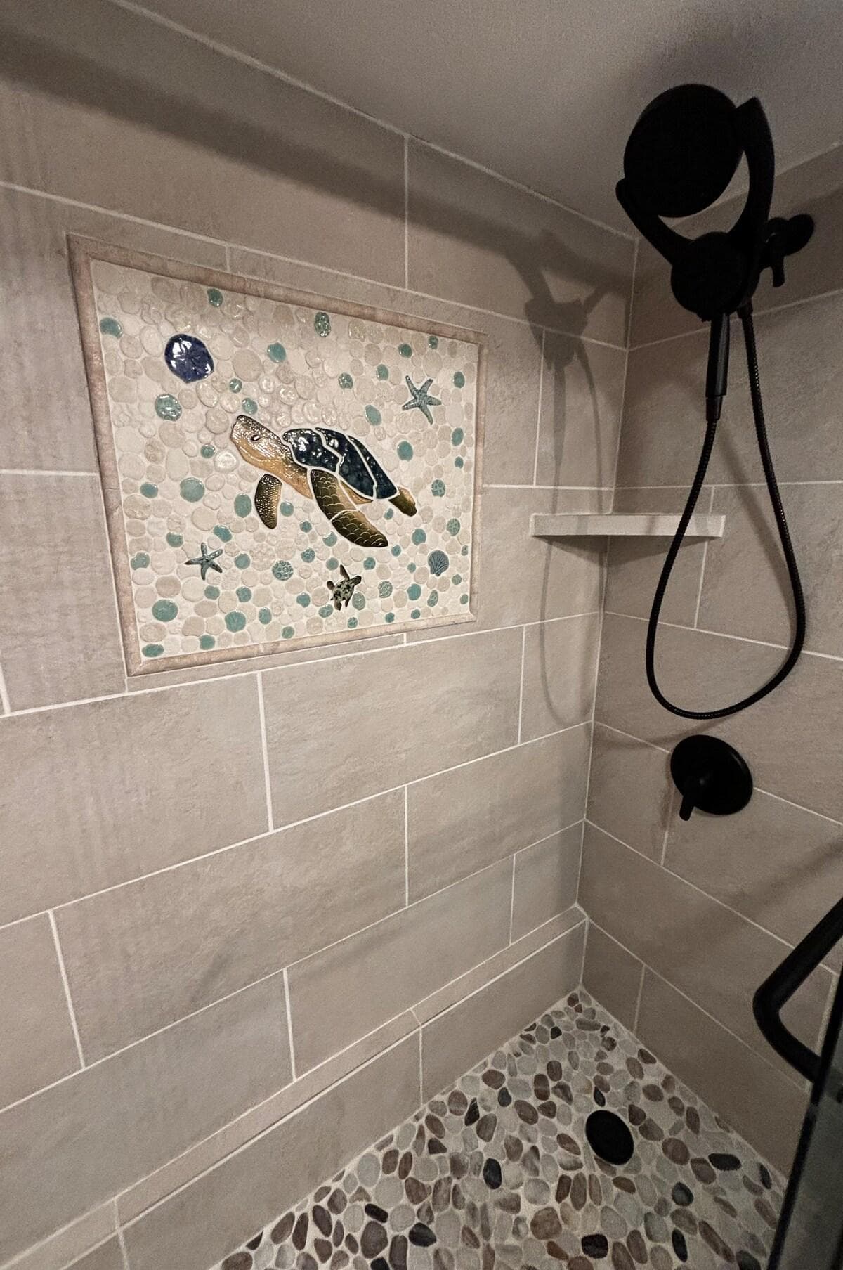 Next best thing to swimming with the turtles is showering with them! 